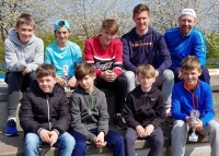vorne v. l.: Marlon Menzler, Samuel Orlowski, Laurenz Kopsieker, Mika Generotzky / hinten v. l.:Magnus Schürmann, Finn Buschmaas, Louis Nass, Jonas Müller,Markus Menzler 